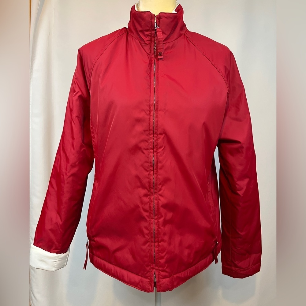 Old Navy Red Zipper Jacket with Lining Medium